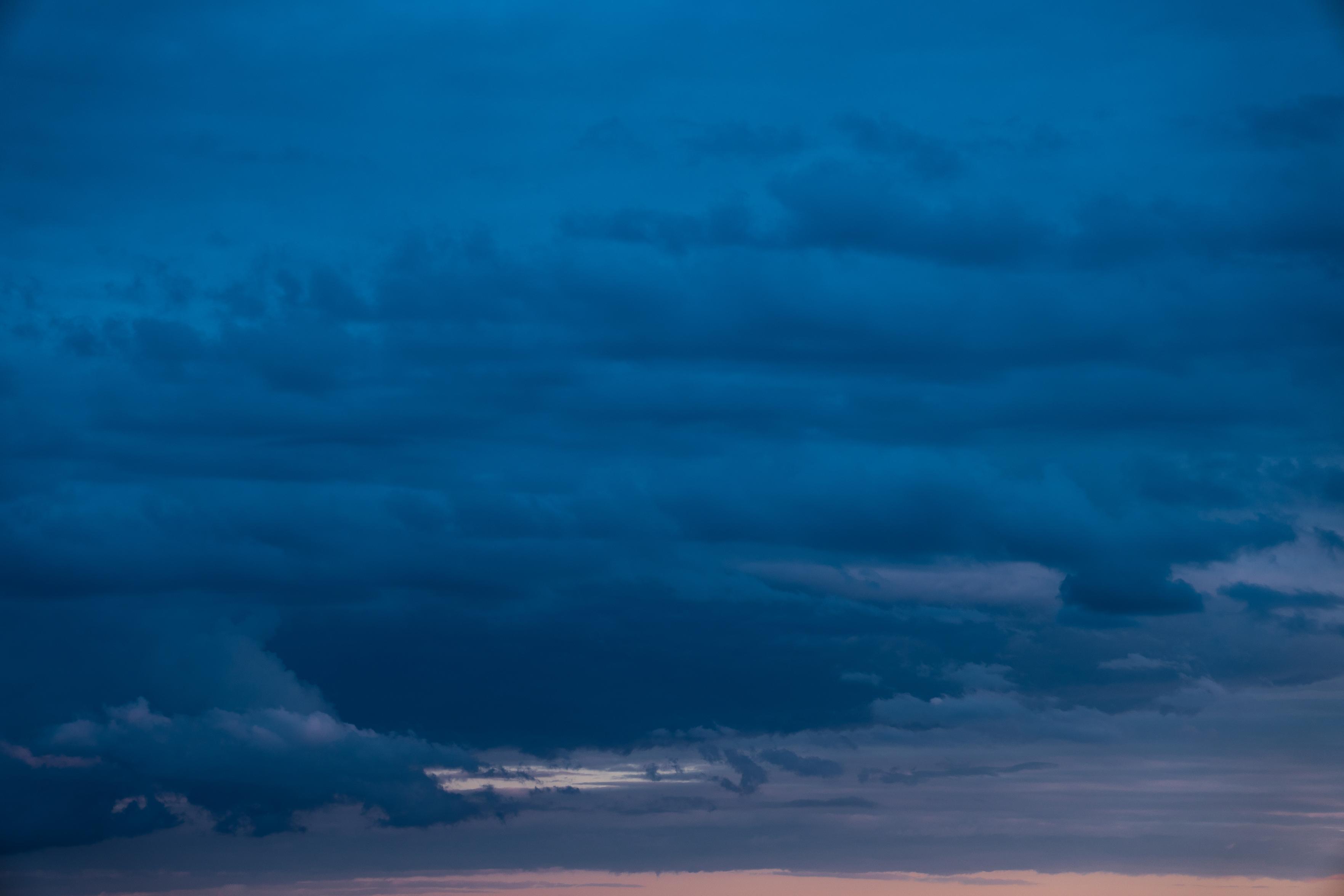 Dramatic looking photo of clouds at sunset.