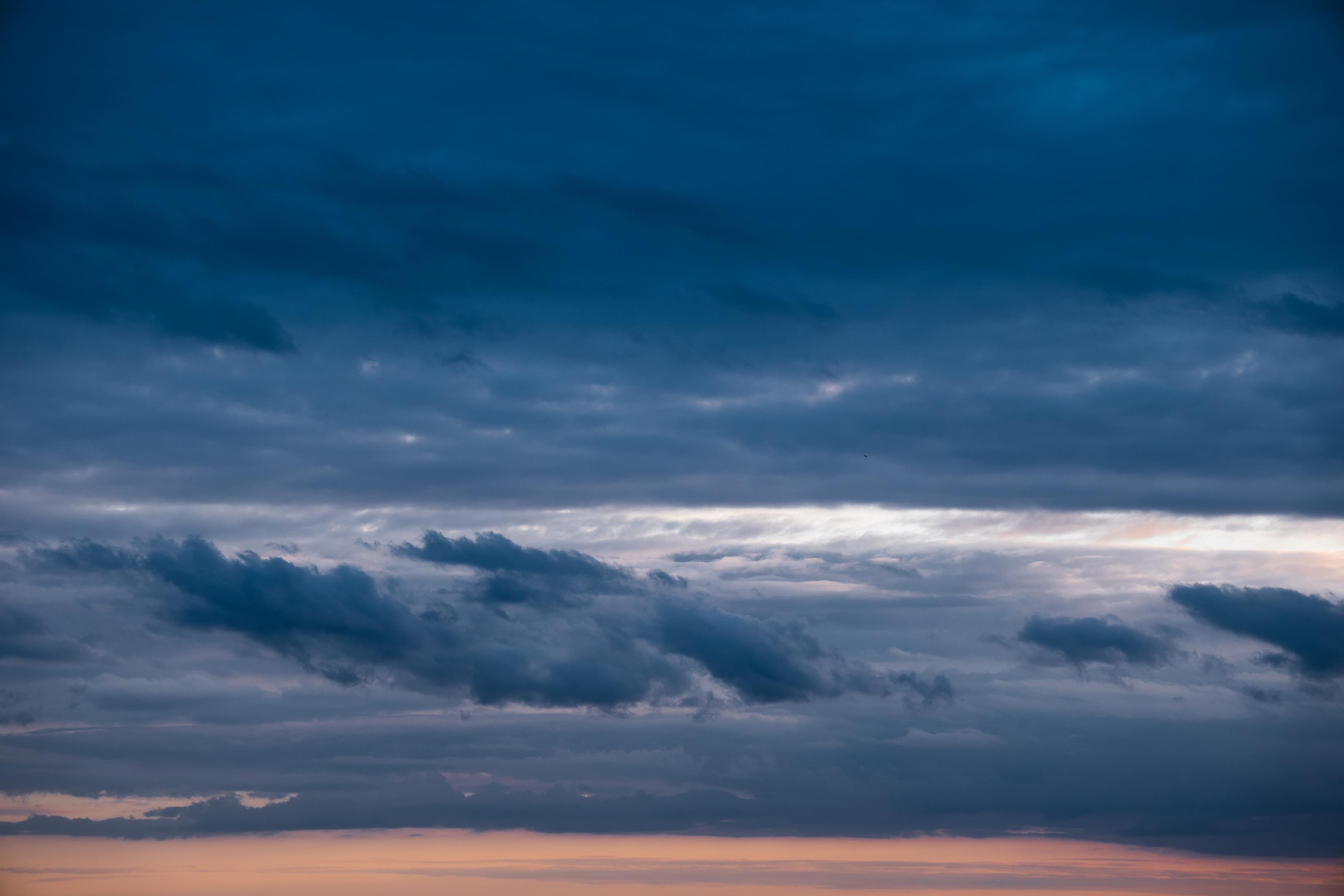Dramatic looking photo of clouds at sunset.