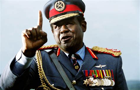 Idi Amin Dada Oumee (/ˈiːdi ɑːˈmiːn, ˈɪdi -/ ⓘ, UK also /- æˈmiːn/; 30 May 1928 – 16 August 2003) was a Ugandan military officer and politician who served as the third president of Uganda from 1971 until his overthrow in 1979. He ruled as a military dictator and is considered one of the most brutal despots in modern world history.