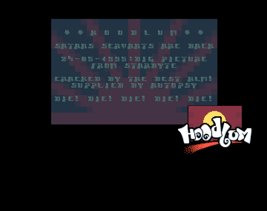 Screenshot of "The Big Picture" - Crack: Hoodlum (HLM) - Published by Starbyte on Commodore Amiga (1995)