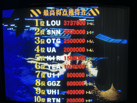 LOU 3737800 points to 1-4., red ship 