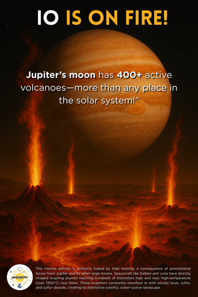 Jupiter’s moon Io has over 400 active volcanoes