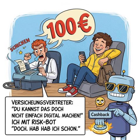 💸 Versicherungsvertreter: "Das ist unfair, das System bricht zusammen!"
📲 Du mit Risk-BOT: "Bro, ich hab 100 € Cashback – chill."
👇
Jetzt Cashback sichern ohne Faxgerät, Esel & Drama.
#RiskBOT #CashbackVibes #VersicherungAberCool #GenZApproved #ByeMakler
