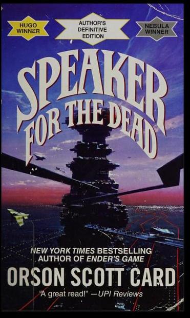 Cover of the novel "Speaker for the Dead" by Orson Scott Card