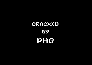 Screenshot of "Myga" - Crack: PHG - Published by Acocsoft on Amstrad CPC (1988)