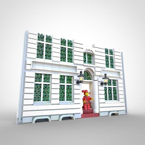 Custom LEGO model of buildings in Lüneburg, Germany, by Benjamin Albrecht from albrick.de
