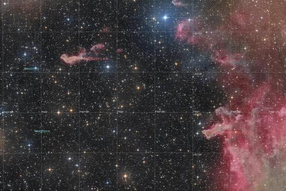 astrofotografie, astronomie, astronomy, astrophotography, cg8, cg9, cometary globule, deep sky, emission nebula, emissionsnebel, puppis, star, stars, stern, sterne