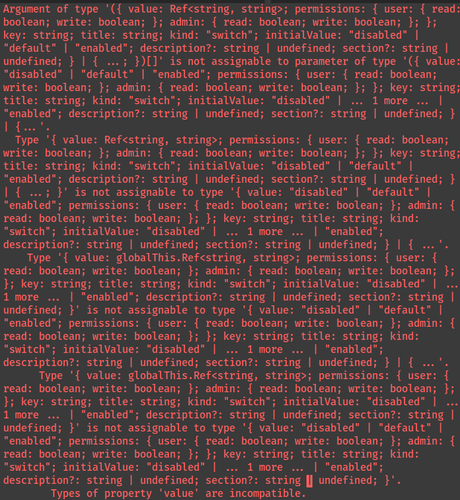 "Argument of type…is not assignable to parameter of type…"