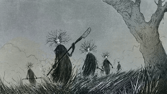 digital draw of scarecrows for dnd rpg curse of strahd campaign
