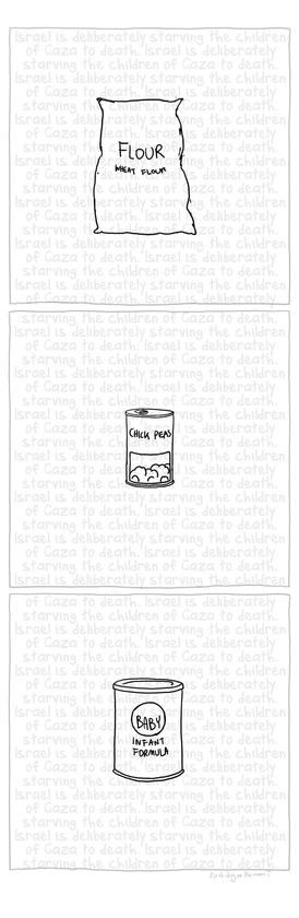 Text

Israel is deliberately starving the children of Gaza to death

Flour
Wheat
-
Chick peas 
—
BABY
INFANT
Formula
