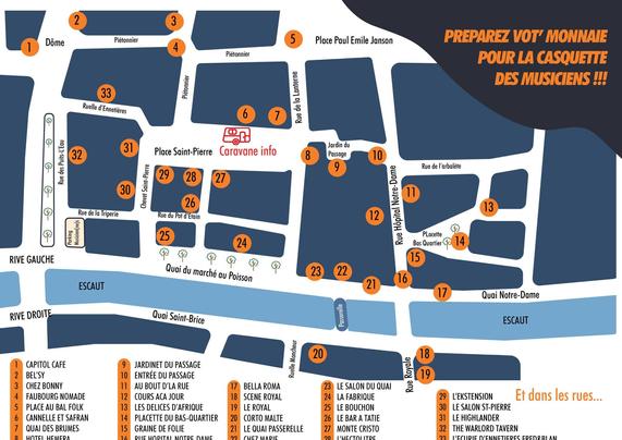 Plan du festival l'Accordéon, moi, j'aime