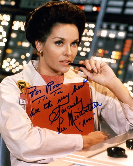 Lee Meriwether as Dr Ann MacGregor at the controls of The Time Tunnel.