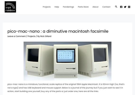 pico-mac-nano: a tiny Macintosh replica