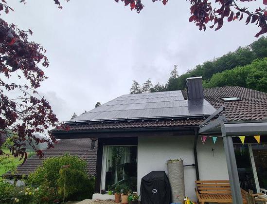 PV-Anlage auf Einfamilienhaus