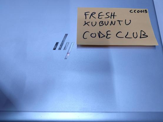 Fresh Kubuntu Install on #HP laptop for #CodeClub Luxembourg
