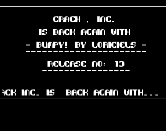 Screenshot of "Bumpy's Arcade Fantasy" - Crack: Crack Inc - Published by Loriciel on Commodore Amiga (1992)