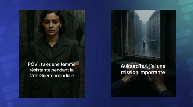 Montage IA du SIG pour rendre hommage aux résistants de la Seconde Guerre mondiale 
