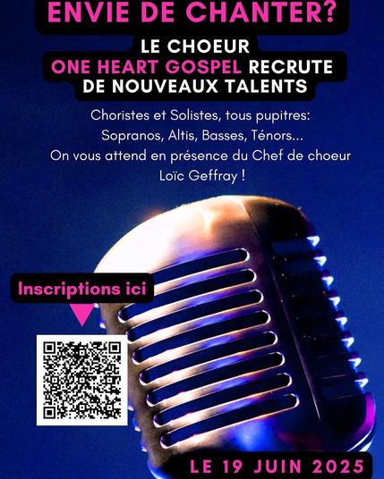 QRcode d'inscription pour l'audition des candidats choristes du 19 juin 2025