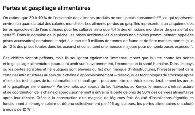 Pertes et Gaspillage alimentaire.