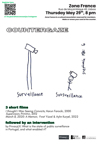 EVENT - May 29th, 8pm - Lisbon, PT

More info.:  https://framaforms.org/countergaze-1748388757