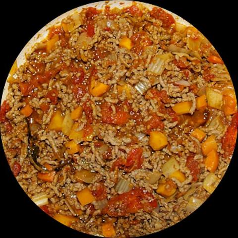 Ragoût de viande hâchée.