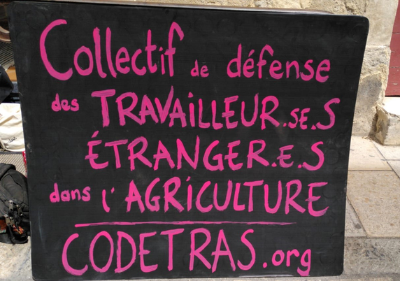 

Le CODETRAS est un collectif basé dans les Bouches-du-Rhône. Il regroupe des ouvrier.es agricoles, des paysan.nes, des syndicats, des associations, des militant.es, des collectifs, des chercheur.ses, des journalistes, des juristes…