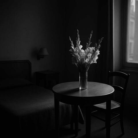"Tais-toi, me dit-elle — non comme un reproche, mais comme si mon silence lui-même bavardait, et ce bavardage ne naissait pas du silence qui est nécessaire. Bien que, ce qui est nécessaire, peut-être, c’est que rien ne soit nécessaire du tout."