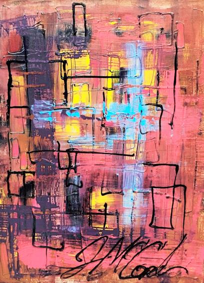 Artwork by Joe McCord titled "Tetris Town".