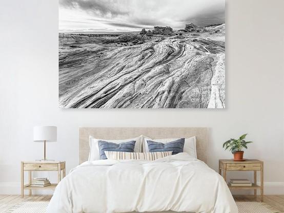 A black and white scene of a mostly cloudy sky over White Pocket in Arizona. This amazing place is like Mars on Earth. Swirls, lumps, formations, and more decorate the scene. It is just stunning. @fineartamerica https://5-jennifer-white.pixels.com/featured/textures-of-white-pocket-arizona-grayscale-jennifer-white.html
#buyintoart #fineart #largeart #souvenirs #gifts