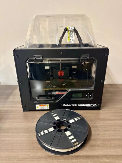 Lot # 9 - MakerBot Replicator 2X 3D Printer + Filament