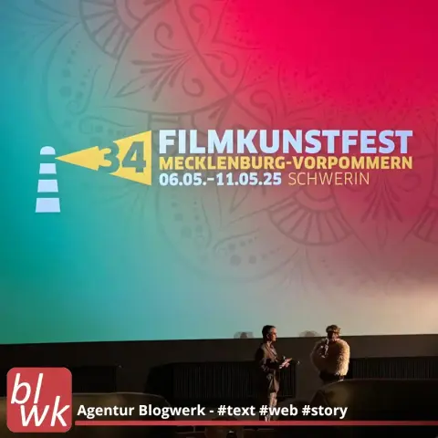 Filmgespräch im Kino beim 34. Filmkunstfest M-V, Ladina von Frisching (Ungeduld des Herzens) im Interview mit Oliver Hübner