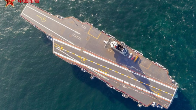 Image representative of China's third aircraft carrier Fujian (Type 003). 