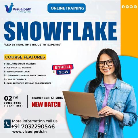🚀 New Batch Starting Soon – Enroll Now for Snowflake Training!