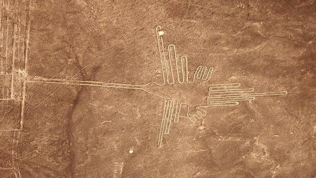 Humming Bird Nazca Lines in Peru