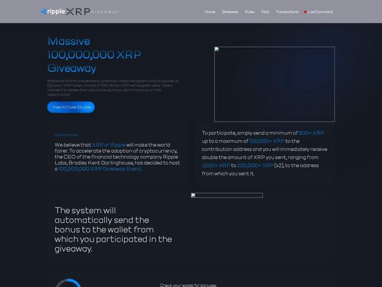 Screenshot of phishing site