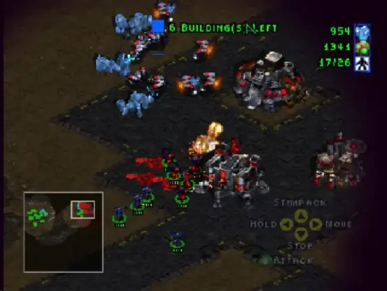 Screenshot from StarCraft 64