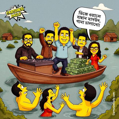 "সামনে আসছে শুভদিন,
এনসিপি'কে ত্রাণ দিন।"

#CartunusDaily #Bangladesh #Bangladeshi #politicalcartoons #BangladeshCrisis #freedomofspeech #DrYunus #dryunusgovt #YunusRegime #yunusgovernment #dryunusagainstjournalists
#কার্টুনুসডেইলি