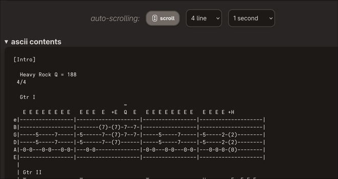 auto-scroll contents