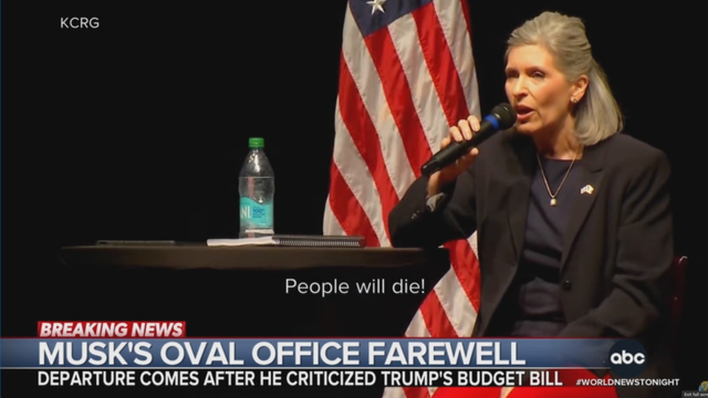 Sen Joni Earnst demonstrating Compassionate Conservatism.