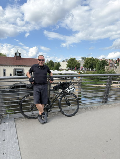 Ich auf der Stadtbrücke in Görlitz