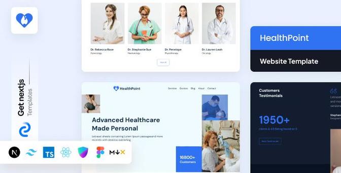 Healthpoint Pro NextJs Medical and Healthcare Website Template