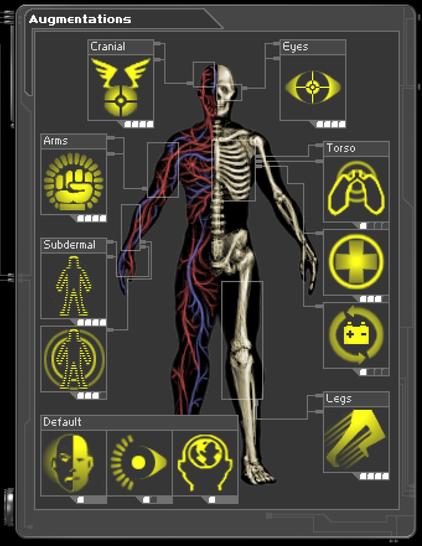 F3 - Cloak (Level 4)
F4 - Radar Transparency (Level 3)
F5 - Spy Drone (Level 4)
F6 - Combat Strength (Level 4)
F7 - Speed Enhancement (Level 4)
F8 - Vision Enhancement (Level 4)
F9 - Aqualung (Level 1)
F10 - Regeneration (Level 3)
F11 - Power Recirculator (Level 1)
F12 - Light (Level 1)
