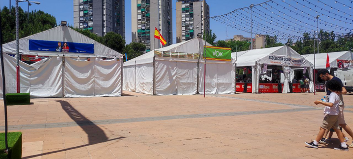 Casetas de las fiestas de Aluche 2025