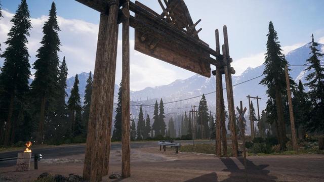 F.A.N.G Center in Far Cry 5 (behind the entrance).