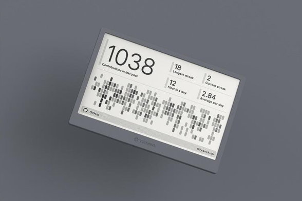 Auto-generated description: A digital device displays countdown information and graphical data related to the year 2038 on a sleek interface.