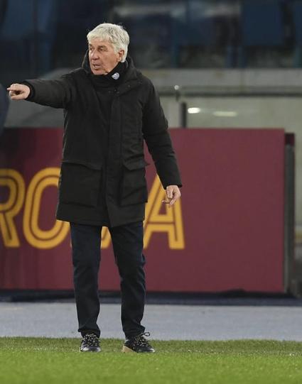 Gian Piero Gasperini is managing football at the Olimpico Stadium in Rome