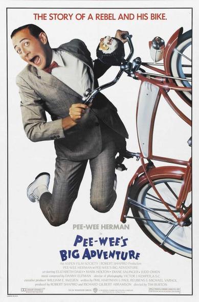 Poster for the 1985 movie Pee-wee's Big Adventure