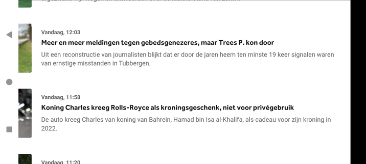 Screenshot van nos.nl met #spelfout in beschrijving onder titel
