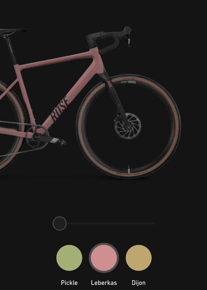 Fahrrad in der Farbe "Leberkäs"