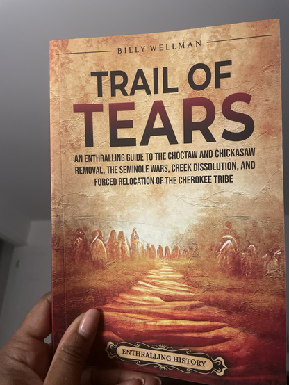 A book titled Trail of Tears by Billy Wellman 